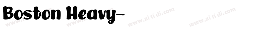 Boston Heavy字体转换